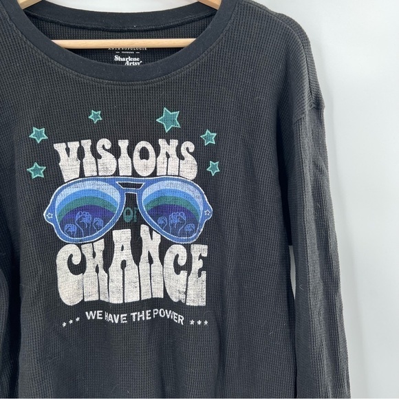 ANTHROPOLGIE X Sharlene Artsy “visions change” thermal long sleeve - Picture 3 of 5